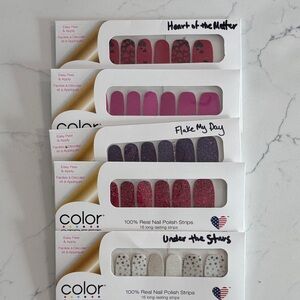 🌺 Color Street bundle of 5 sets of Nail Strips